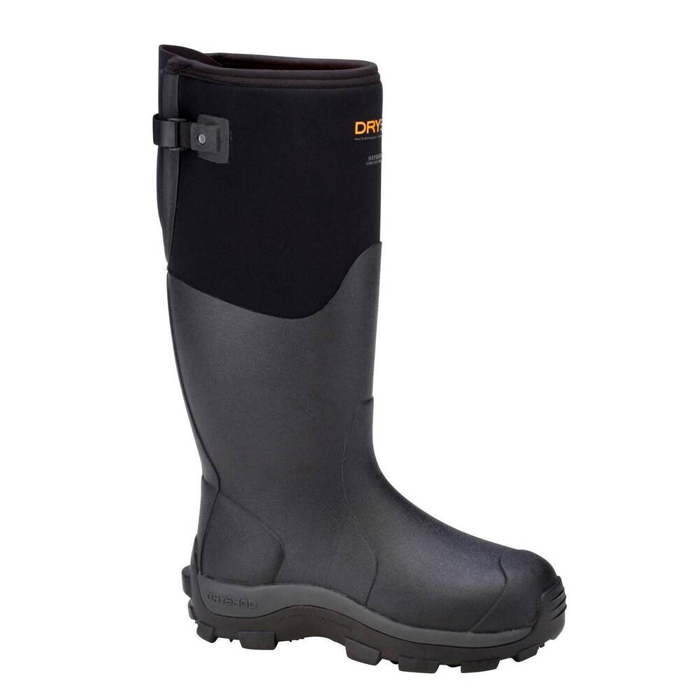 NEW DRYSHOD women's haymaker gusset waterproof farm & mud boot in black
